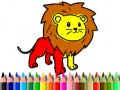 Гульня Back To School: Lion Coloring Book