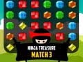 Гульня Ninja Treasure Match 3