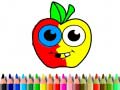 Гульня Back To School: Apple Coloring Book