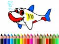 Гульня Back To School: Shark Coloring Book