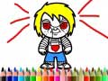 Гульня Scary Boy Coloring Book