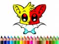 Гульня Cute Bat Coloring Book