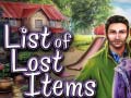 Гульня List of Lost Items