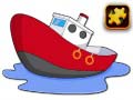 Гульня Cartoon Ship Puzzle