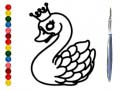 Гульня Back To School: Swan Coloring Book