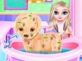 Гульня Baby Elsa Puppy Surgery
