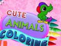 Гульня Cute Animals Coloring