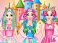Гульня Princesses Rainbow Unicorn Hair Salon