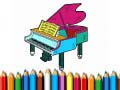 Гульня Back To School: Piano Coloring Book