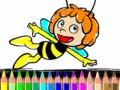 Гульня Back To School Maja the Bee Coloring Book