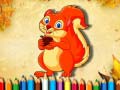 Гульня Squirrel Coloring Book