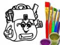 Гульня Back To School: School Bag Coloring Book