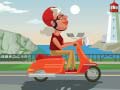 Гульня City Scooter Ride Coloring