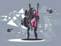 Гульня Alien Robot Warrior Hidden