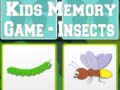 Гульня Kids Memory game - Insects