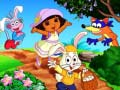 Гульня Dora Happy Easter Spot the Difference