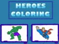 Гульня Heroes Coloring 