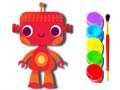Гульня Back to School: Robot Coloring Book