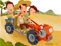 Гульня Cartoon Tractor Puzzle