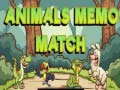 Гульня Animals Memo Match