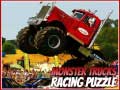 Гульня Monster Trucks Racing Puzzle