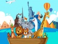 Гульня Crazy Friends Travel The World Puzzle