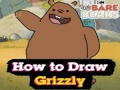Гульня We Bare Bears How to Draw Grizzly