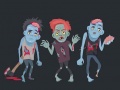 Гульня Zombies and Skeletons Coloring