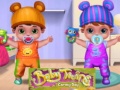 Гульня Baby Twins Caring Day