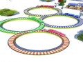 Гульня Lowpolly Train Racing