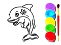 Гульня Dolphin Coloring Book