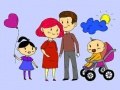 Гульня Happy Family Coloring Book