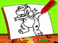 Гульня Easy Kids Coloring Dinosaur