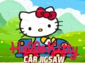 Гульня Hello Kitty Car Jigsaw