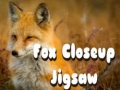 Гульня Fox Closeup Jigsaw