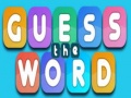 Гульня Guess The Word