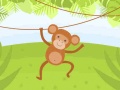 Гульня Funny Monkeys Coloring
