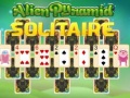 Гульня Alien Pyramid Solitaire