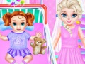 Гульня Little Elsa Caring Day