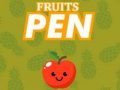 Гульня Fruits Pen