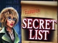 Гульня Secret List
