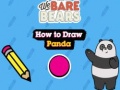 Гульня We Bare Bears How to Draw Panda