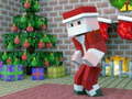 Гульня MineCraft Christmas Jigsaw Puzzle
