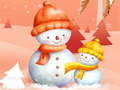 Гульня Snowman Slide