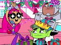 Гульня Teen Titans Christmas Stars