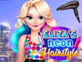 Гульня Eliza's Neon Hairstyle