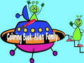 Гульня Coloring Book: Alien Family