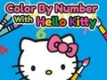 Гульня Color By Number With Hello Kitty
