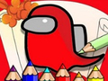 Гульня Amoung Us Coloring Book