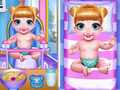 Гульня Twins Lovely Bathing Time
